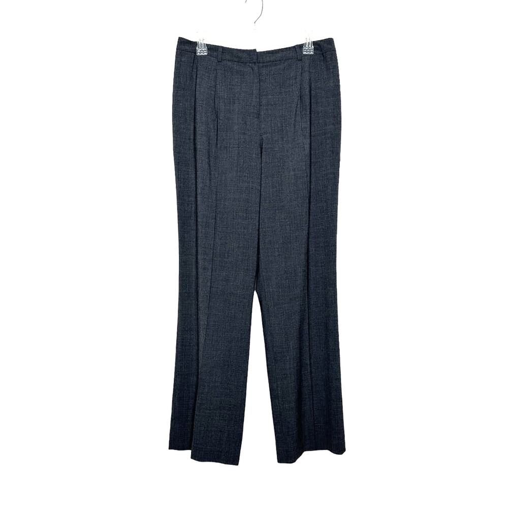 Jones New York gray pleated stretch trousers size 12